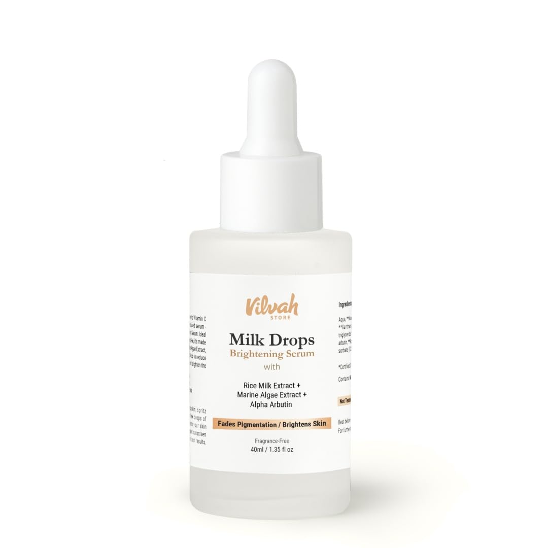 Vilvah Milk Drops Brightening Face Serum, 40 ml