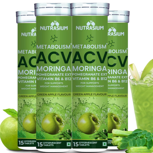 ACV Moringa Metabolism Plus | For Supports Weight Loss,60 Tablets Pack Of 4 X 15