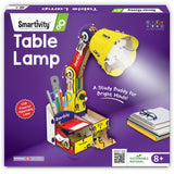 Smartivity DIY Adjustable Table Lamp for Kids Ages 8-14 | USB-C Powered Lamp with Phone Stand & Organizer