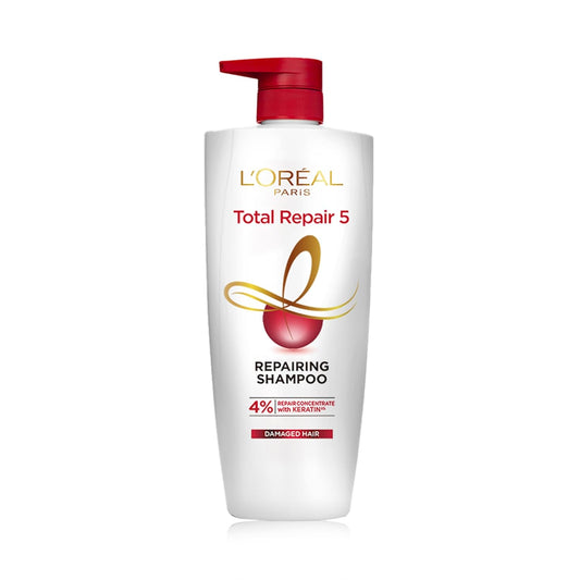 Loreal Paris Shampoo, With Pro-Keratin + Ceramide, Total Repair 5, 1000 ml