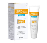 UV Doux Blue Light Tinted Sunscreen Gel SPF 50 PA+++ | For Oily, Acne & Sensitive Skin | 50 g