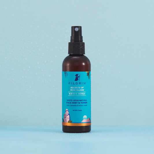 Pilgrim Korean Beauty White Lotus Refreshing Face Mist & Toner, 100 ml
