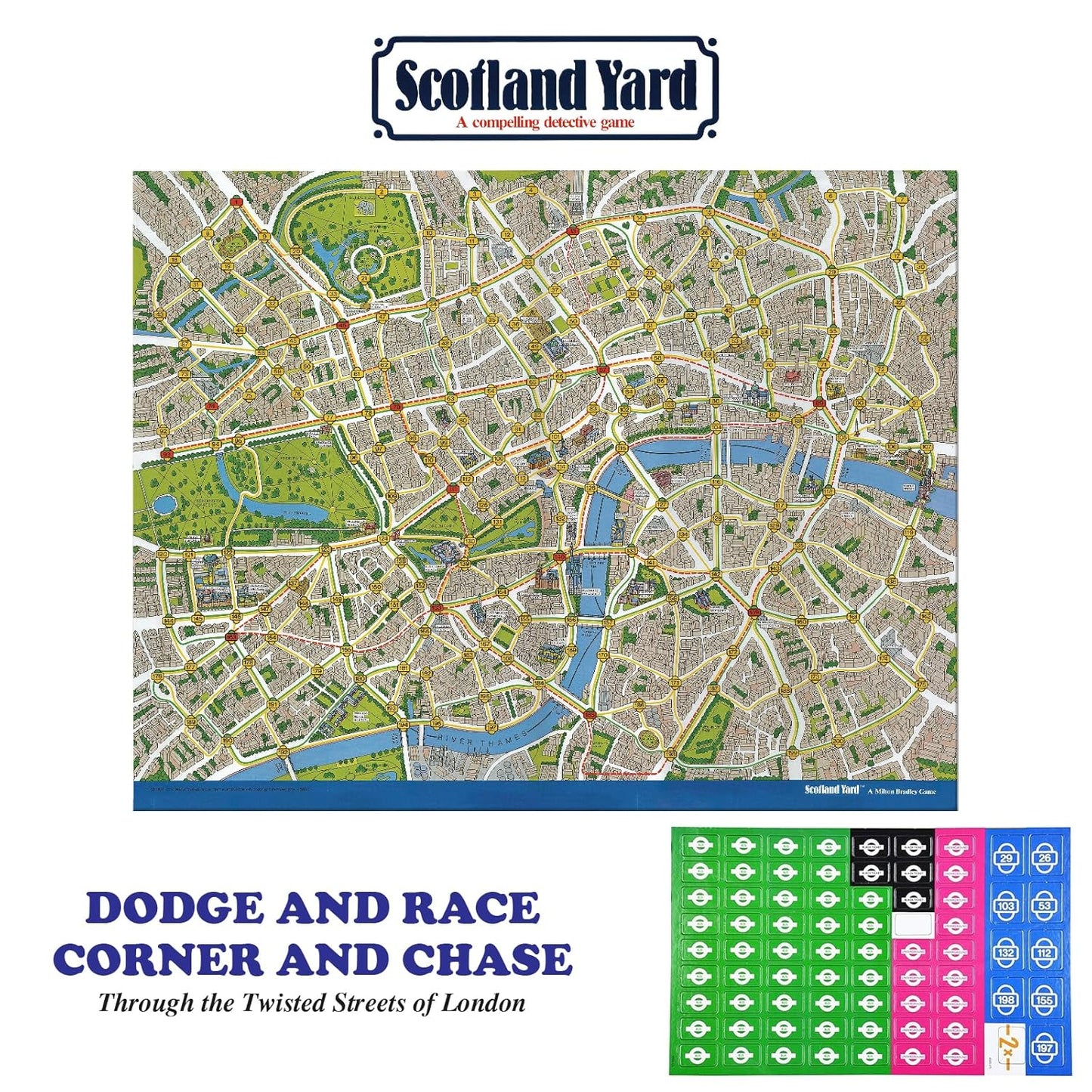 Funskool Games , Scotland Yard, A Compelling Detective And Strategy, Animal Board Game