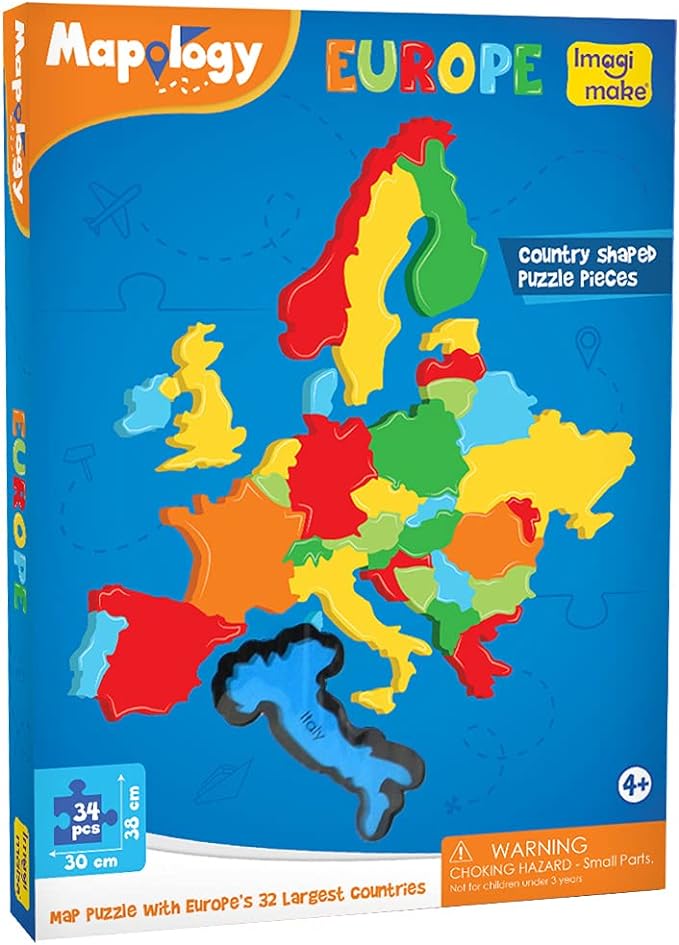 Imagimake Mapology: Europe Map Puzzle