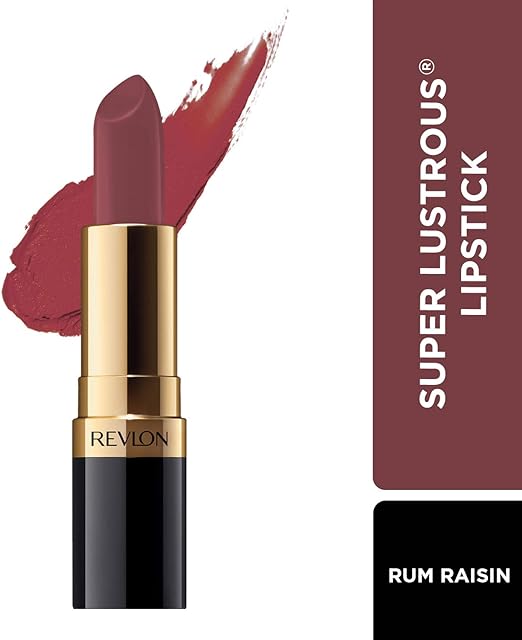 Revlon Super Lustrous Lipstick, Matte Finish - Rum Raisin, Brown, 4 ml