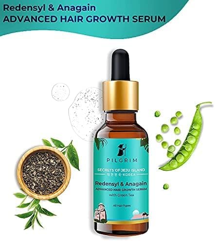 Pilgrim Redensyl 3% + Anagain 4% Advanced Hair Growth Serum With Natural Ingredients For Unisex, 50ml