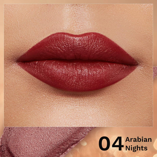Pilgrim Glitter Lipstick For Women 4.2gm | Dubai Luxe Lifestyle - Arabian Nites Shade
