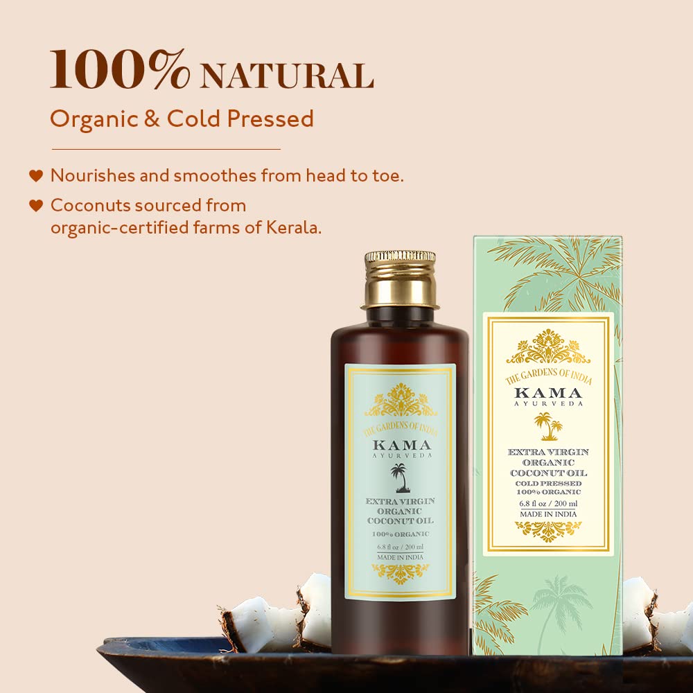 Kama Ayurveda Extra Virgin Organic Coconut Oil, 200 ml