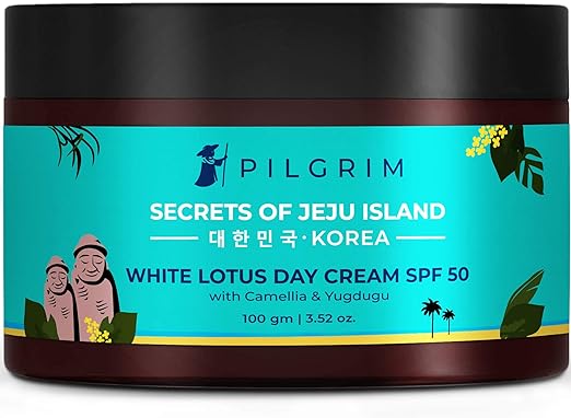 PILGRIM Korean Face Cream For Skin Brightening and Lightening, De-Pigmentation and Blemish Removal, Dry, Oily, Combination and Acne Skin, 100g+100g, Pack of 2