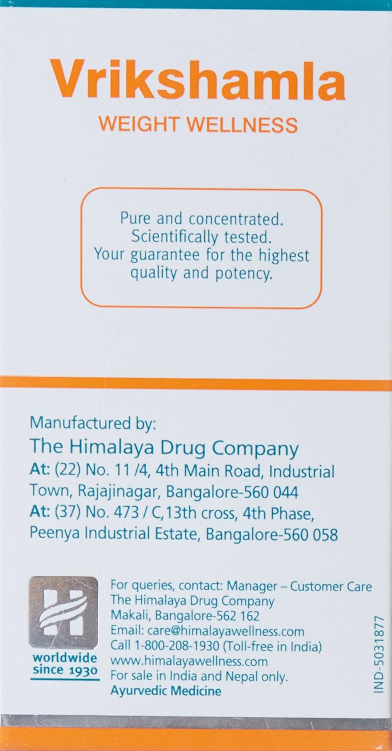 Himalaya Wellness Pure Herbs Vrikshamla Weight Wellness | Manages weight |-Pack of 60 Tablets