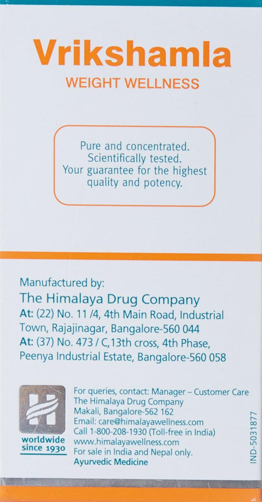 Himalaya Wellness Pure Herbs Vrikshamla Weight Wellness | Manages weight |-Pack of 60 Tablets
