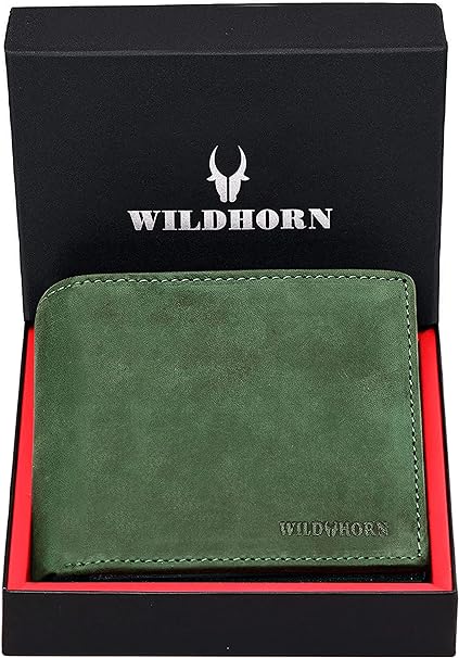 WILDHORN Genuine Leather Hand-Crafted Wallet For Men, Bifold Leather Wallet