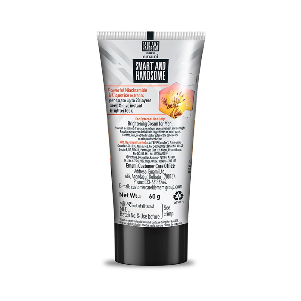 Smart And Handsome Long Lasting Radiance Cream, 60gm
