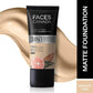 FACES CANADA All Day Hydra Matte Foundation | 3-in-1 Foundation + Moisturizer + SPF 30 | Absolute Ivory 012 | 30ml