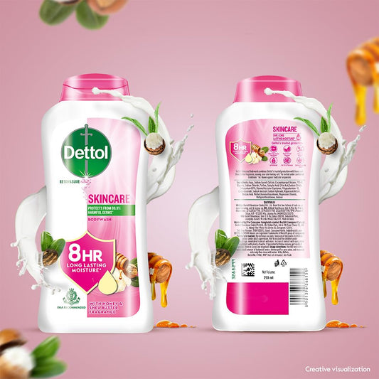 Dettol Skincare Body Wash and Shower Gel for Women and Men, 250ml