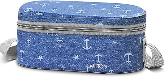 Milton Corporate Lunch Stainless Steel Containers Set of 3, Blue