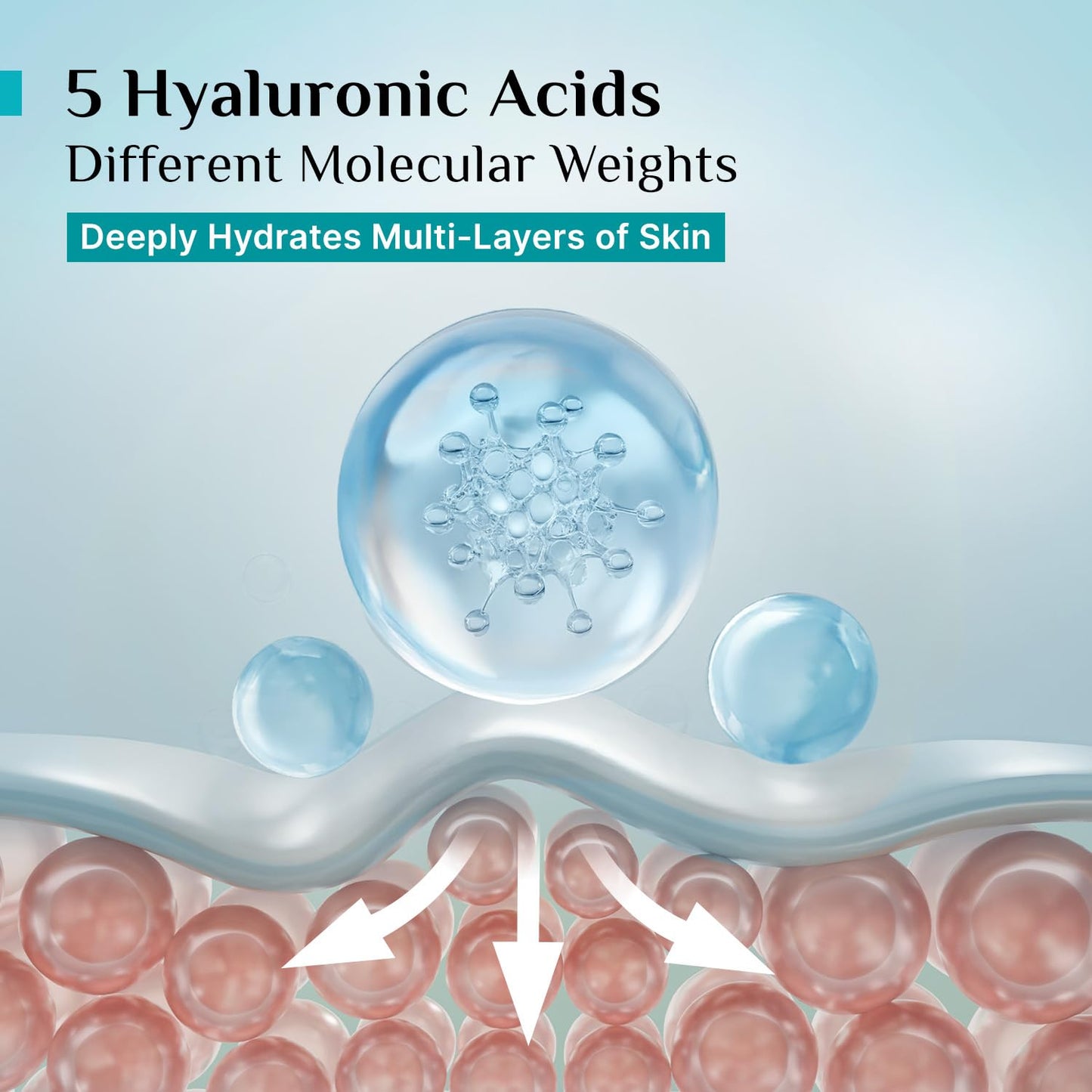 Pilgrim Korean Rice Water Hydra Glow Moisturizer, 50 gm, 5 Hyaluronic Acids, 3% Niacinamide, 5 Ceramides