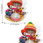 JH Gallery Recycled Material Rajasthani Raja Rani Puppet, Dolls Decorative Tealight Candle Holder, Diwali Decoration Items for Home Décor, Tea Light Candle Holder(Pack of 2)