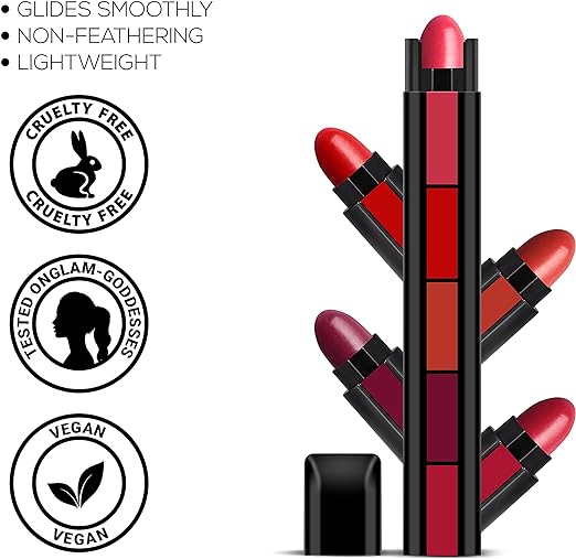 RENEE Madness PH Stick 3gm & Fab 5 5-in-1 Lipstick 7.5gm - Fabness Combo