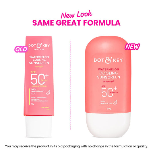 Dot & Key Watermelon Hyaluronic Sunscreen SPF 50 PA+++, 50 gm