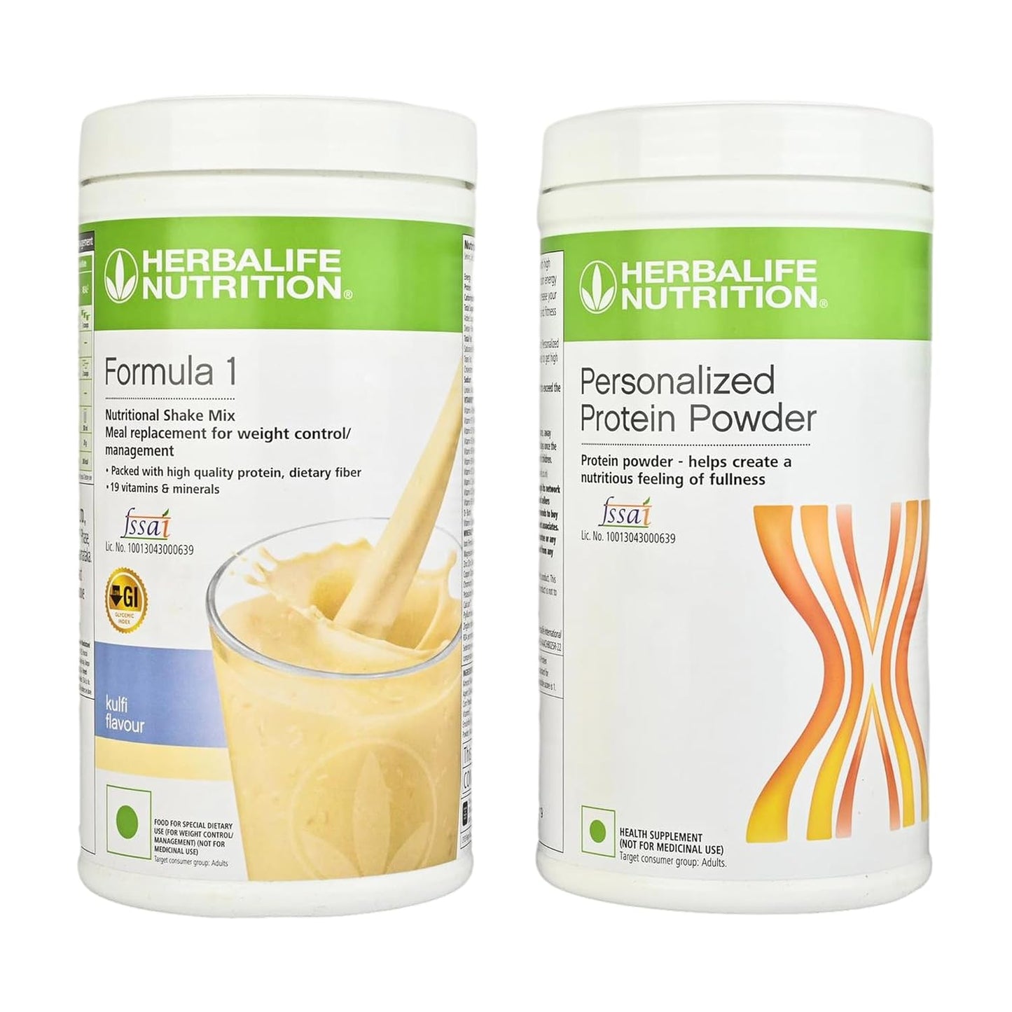 Herbalife Weight Loss Combo Kulfi 500gm + Protein Powder 400gm Plant-Based Protein (900 g, Pack of 2)