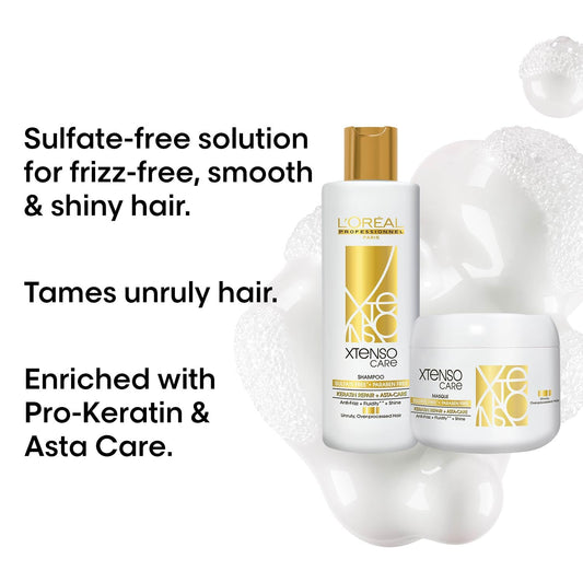 Loreal  Professionnel Paris Xtenso Care Sulfate Free Shampoo 250 ml And Hair Masque 200 ml Combo
