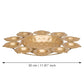 eCraftIndia Golden Metal Handcrafted Flower Decorative Urli with 10 Diyas | s | Diwali Decoration Items for Home Decor | Housewarming, Diwali Gift