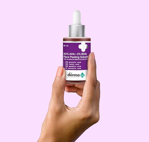 The Derma Co 30% AHA + 2% BHA Face Peeling Solution- 30 ml