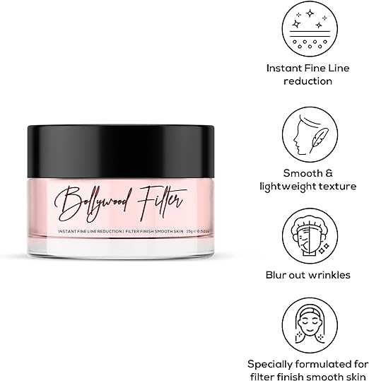 RENEE Bollywood Filter Face Primer 15gm | For a Flawless & Smooth Canvas| Blurs Fine Lines, Wrinkles & Pores Instantly | Hydrating, Lightweight & Non-sticky