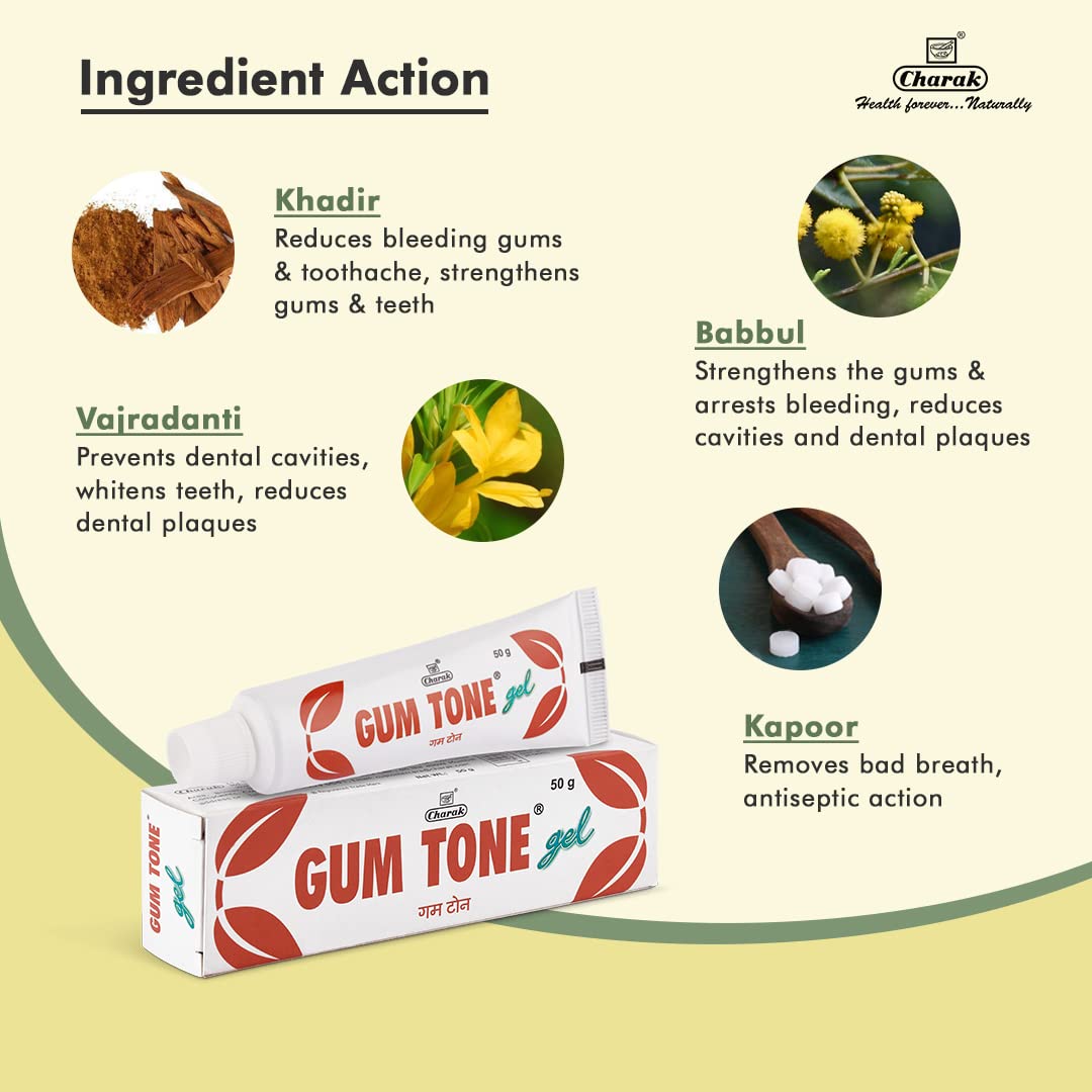 Charak Gumtone Herbal Gel, 50 Gram X 3
