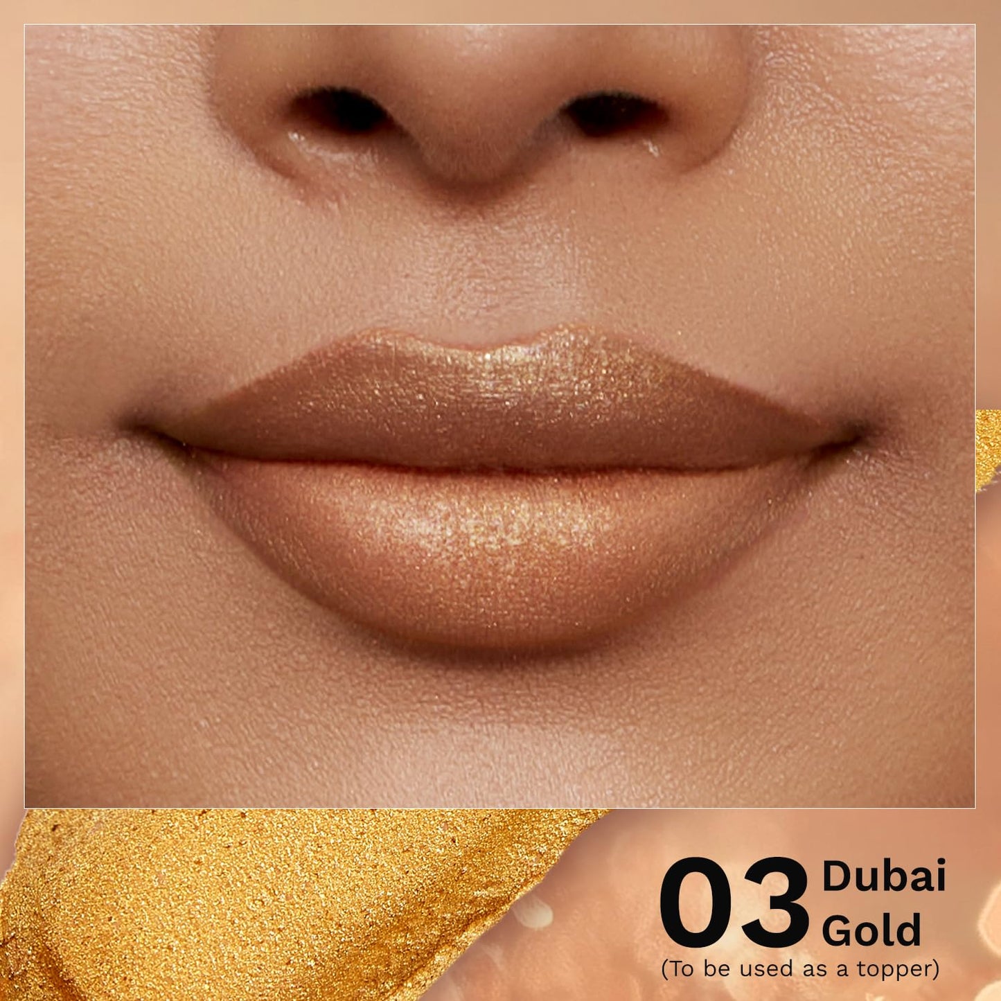 Pilgrim Glitter Lipstick For Women 4.2gm | Dubai Luxe Lifestyle - Dubai Gold Shade
