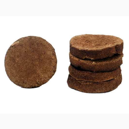 Gavyamart Pure 100% Desi Cow Dung Cake Big Handmade (20pcs)/ Gobar