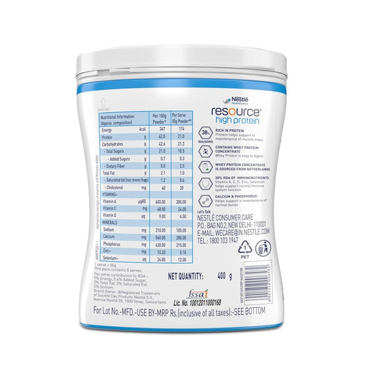 Nestle Resource Health Science, High Protein - 400 gm