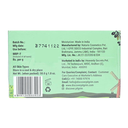 Pilgrim Cream Squalane Glow Moisturizer, 50 gm