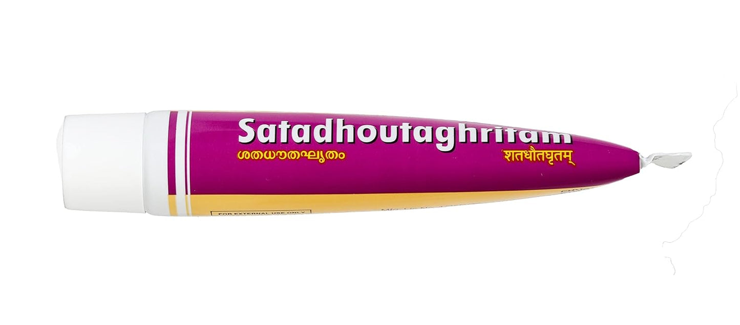 Kottakkal ayurveda® Satadhouta Ghritam - 20gm (Lami Tube), Improves Healthy Skin (Pack of 2)