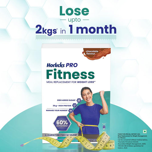 Horlicks PRO Chocolate, BIB, A Meal Replacement for Weight Loss with 60% Less Calories, 400 gm