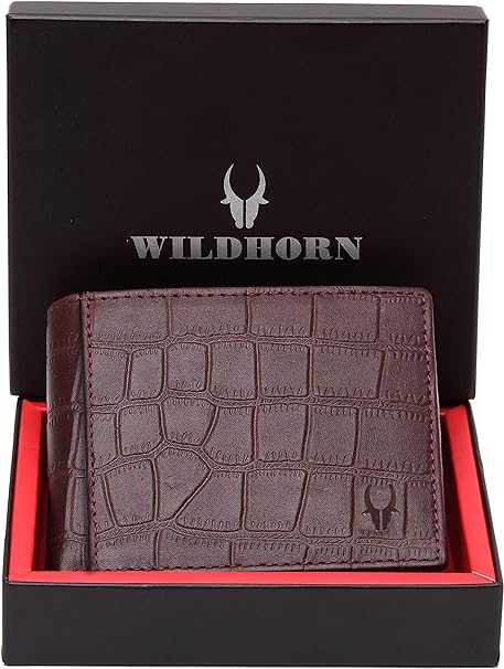 WILDHORN Genuine Leather Hand-Crafted Wallet For Men, Bifold Leather Wallet