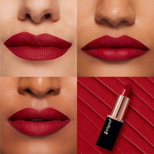 Pilgrim Matte Me Up Bullet Lipstick, 4.2 gm, Ruby Revolt-25