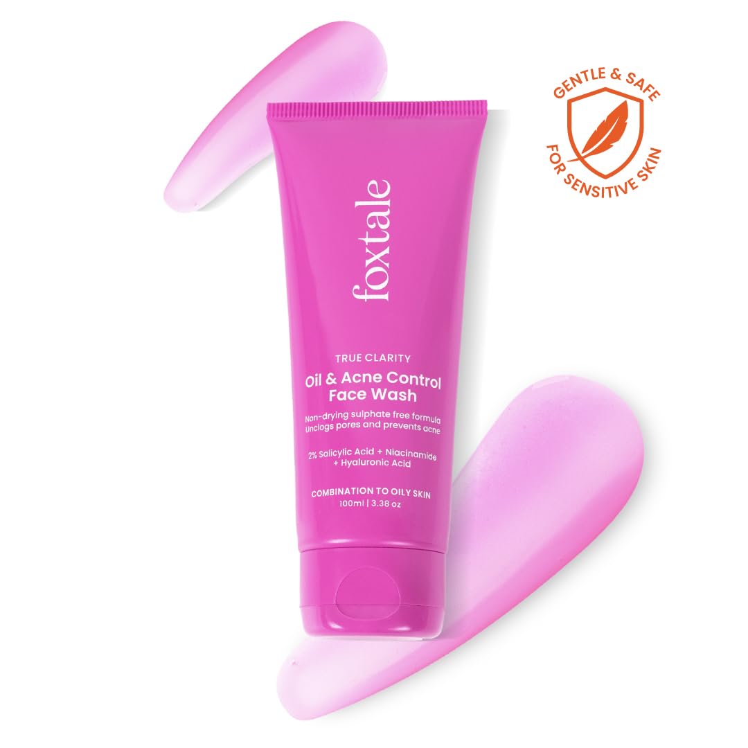 Foxtale Oil and Acne Control Face Wash, 100 ml