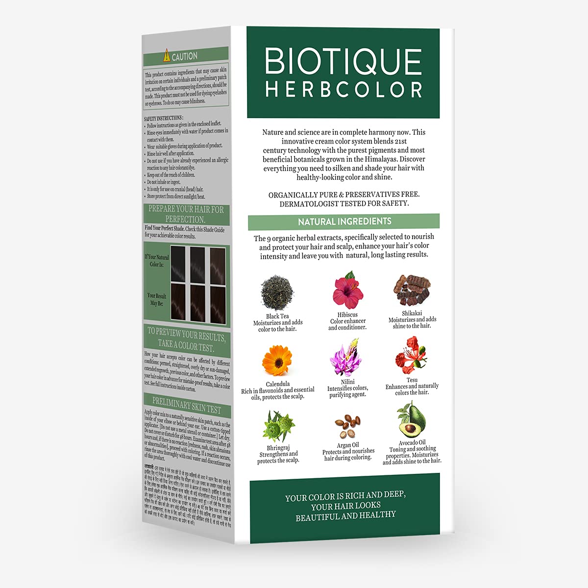 Biotique Herbcolor Conditioning Hair Colour l Ammonia Free Hair Color,50g + 110ml| Brown 4N