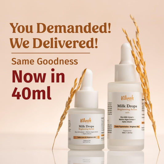 Vilvah Milk Drops Brightening Face Serum, 40 ml