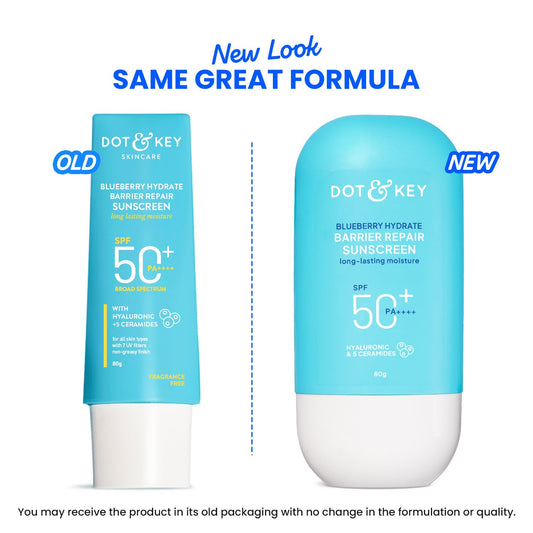 Dot & Key Blueberry Hydrate Barrier Repair Sunscreen SPF 50+, PA++++ - 80 gm