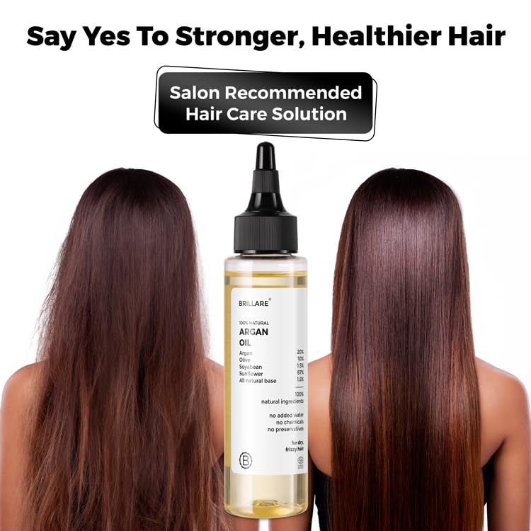 Brillare Argan Hair Oil, with the Goodness of Olive oil & Sunflower Oil