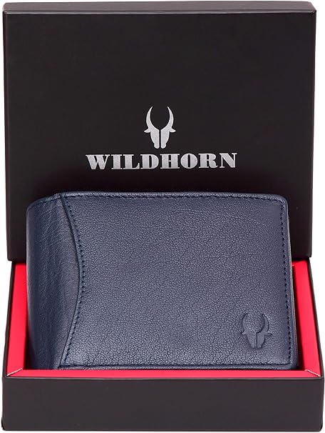 WILDHORN Genuine Leather Hand-Crafted Wallet For Men, Bifold Leather Wallet