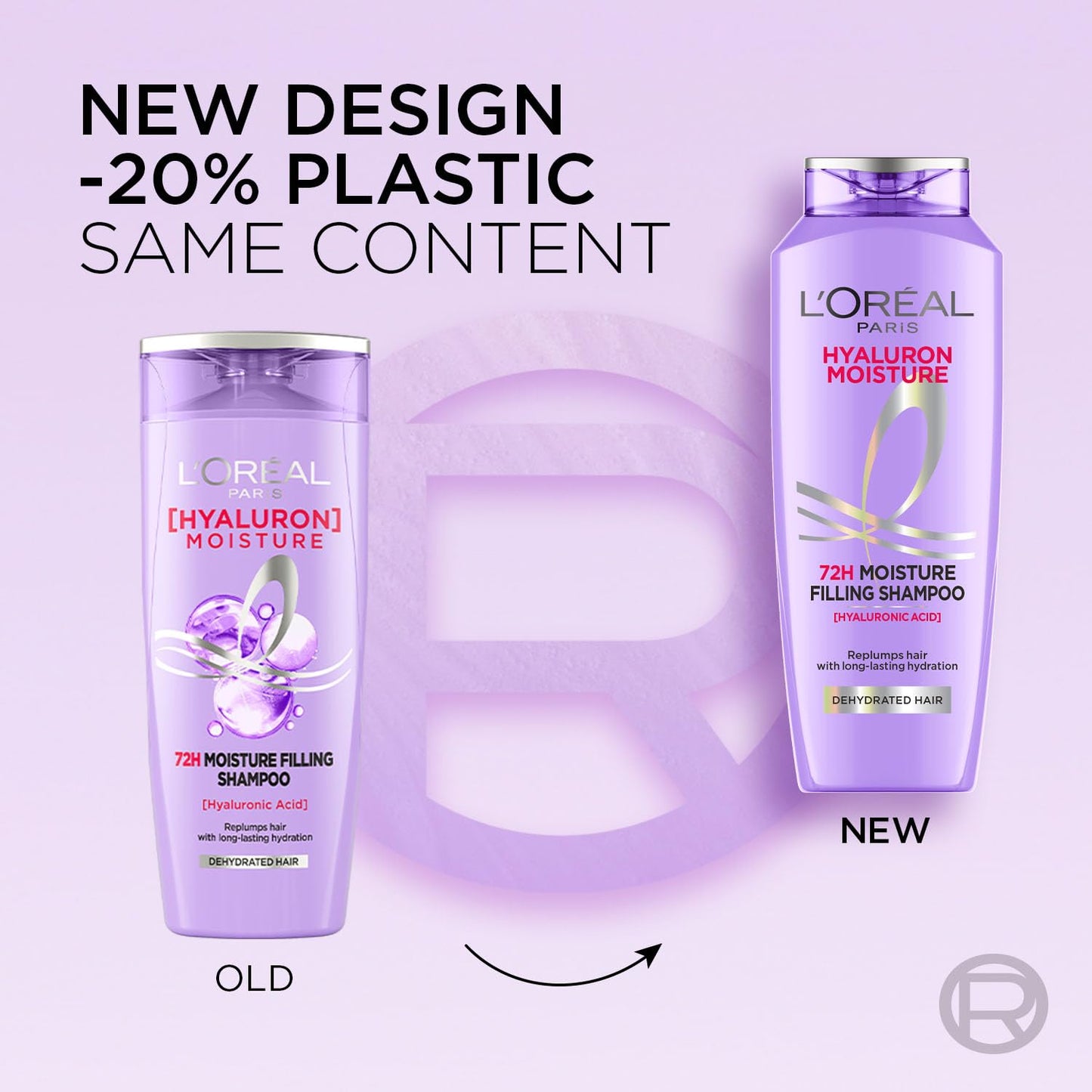 Loreal Paris  72H Moisture Filling Shampoo, With Hyaluronic Acid, 340 ml