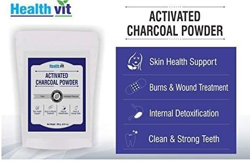 HealthVit Activated Charcoal Powder - 250g