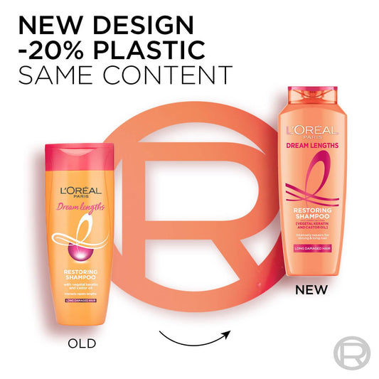 Loreal Paris Shampoo, Nourishes, Repair & Shine, 340 ml