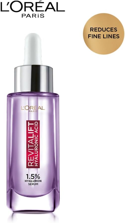 L'oreal Paris Revitalift Serum, Hydrating And Plumping, With 1.5% Hyaluronic Acid, 15ml