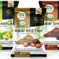 Online Quality Store reetha amla shikakai combo raw form |raw reetha for hair |Aritha|Reetha|Ritha|Soapnuts (Sapindus Mukorossi) |Indian Gooseberry |dried Shikakai, Acacia Concinna|hair pack,300g