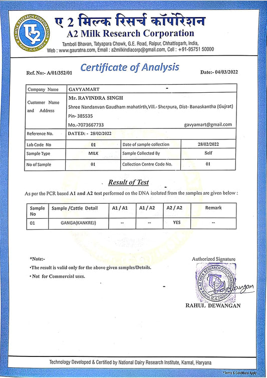 Gavyamart Bilona Ghee, Kankrej A2 Cow Desi Ghee, 200 ml
